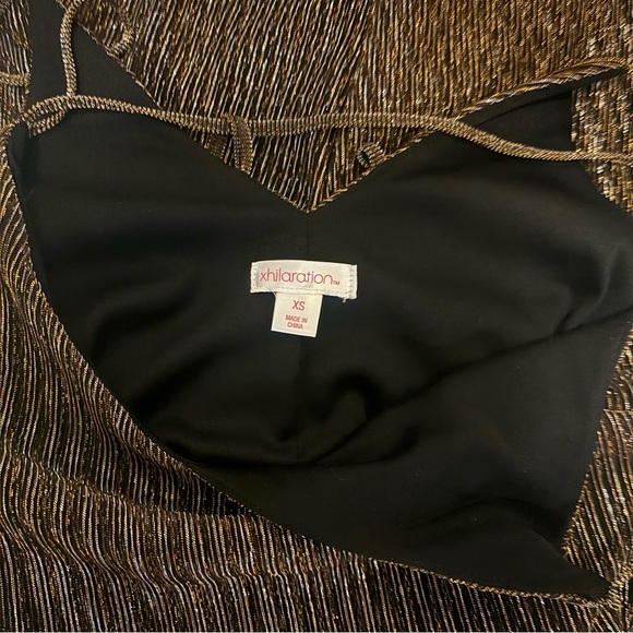 ✨$9 when bundled✨ Shimmering metallic Gold Spaghetti Strap Dress ✨💫 - Picture 2 of 4